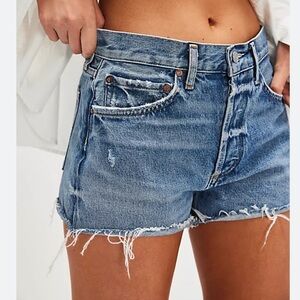 Agolde Distressed Parker Jean Shorts Size 28